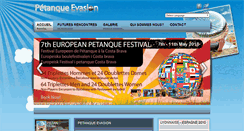 Desktop Screenshot of petanqueevasion.com